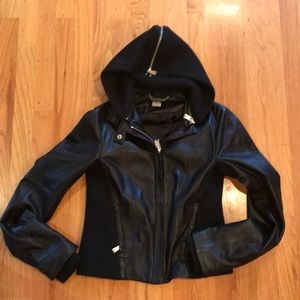 Shipley and Halmos black leather jacket